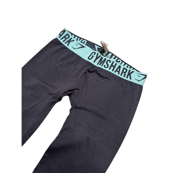 Gymshark flex dry high rise charcoal gray seamless 27” leggings Sz Small gym Y2K - Picture 2 of 10